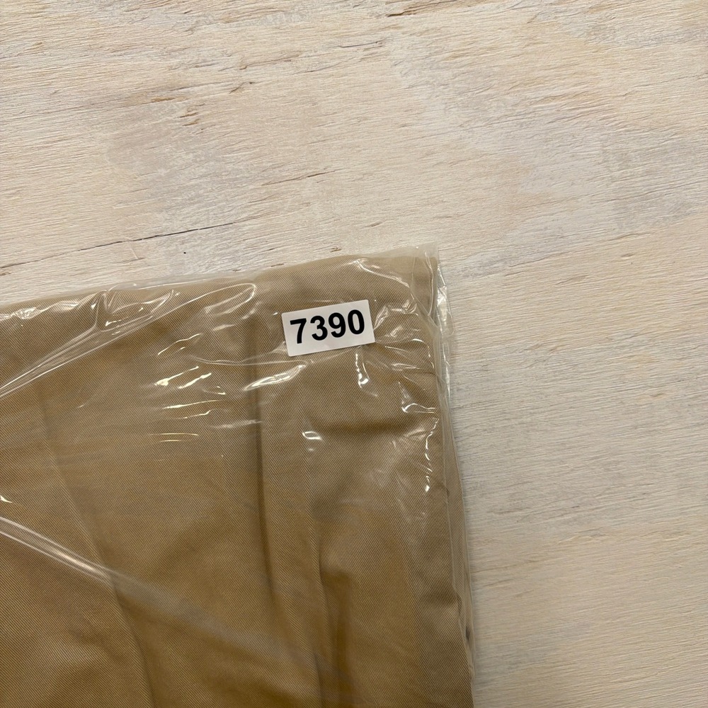 VTG Polo Ralph Lauren Chino Andrew Pant Pleated Cuffed Khaki Tan Mens 36x32 - Picture 9 of 9